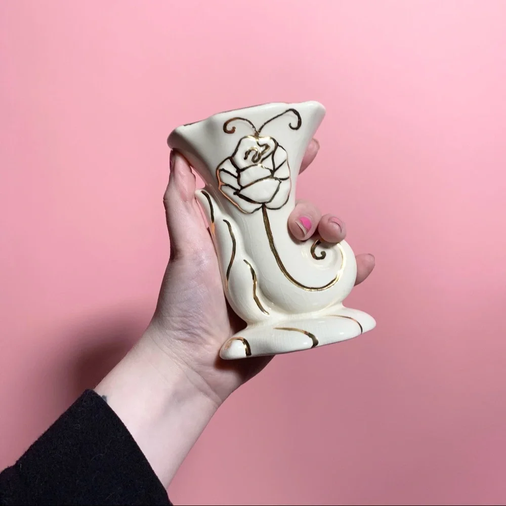 Vintage small rose vase - Picture 4 of 4